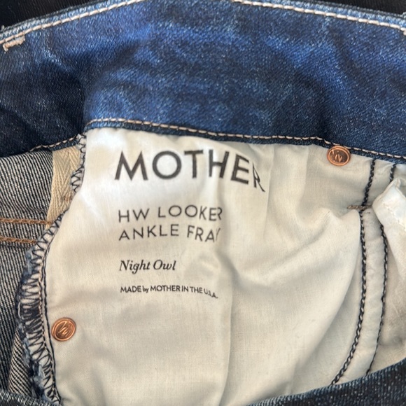 MOTHER Hight Waist Looker Ankle Fray in Night Owl - Skinny - Size 25 - Picture 16 of 17